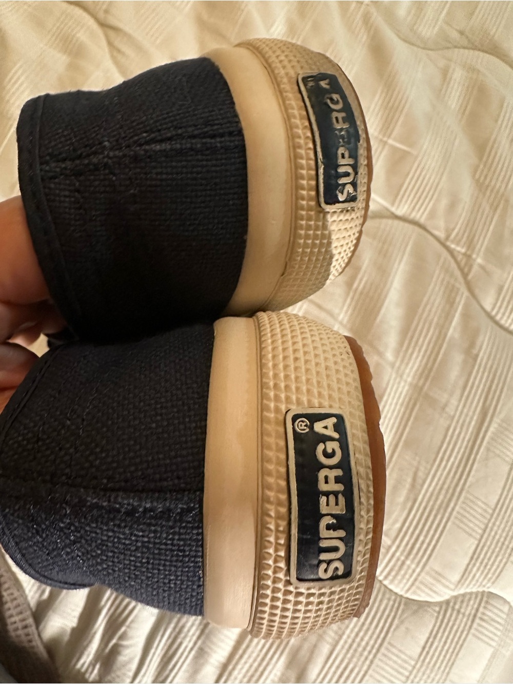 Superga Classic Italian Canvas 2750 Women’s Navy Canvas Low-Top Sneakers 38 7.5 - Picture 6 of 8